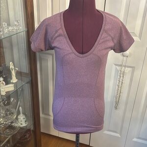 Lululemon Athletica Purple Fitted Short Sleeve T-Shirt